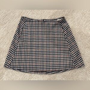 Altar’d State Houndstooth Mini Skirt, Size Small